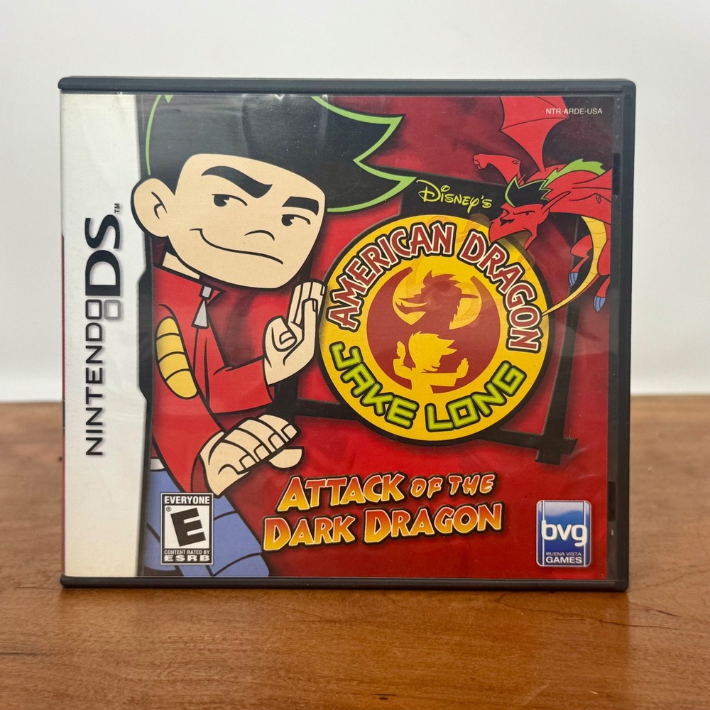 Disney American Dragon Jake Long Attack of the Dark Dragon Nintendo DS CIB 2006